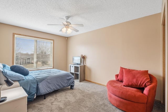 104 Birch Ave NW, Saint Michael, MN 55376 - bedroom with light carpet, a ceiling fan, and a textured ceiling