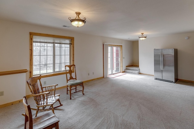 7621 Winter Trl, Breezy Point, MN 56472 - sitting room with light colored carpet and baseboards