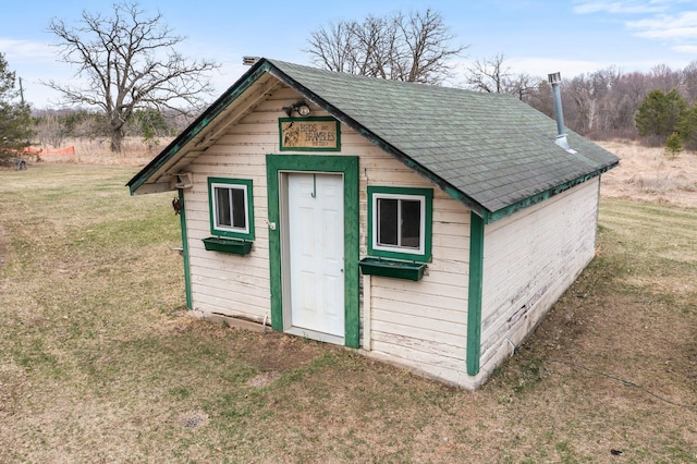 view of outbuilding featuring an outdoor structure