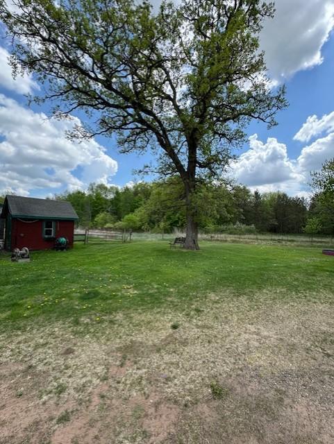 2908 River Rd, Saint Croix Falls, WI 54024 - view of yard featuring an outdoor structure