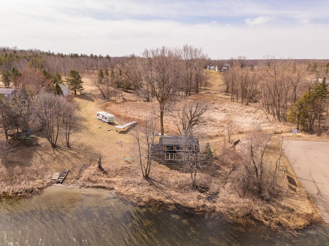 drone / aerial view featuring a rural view
