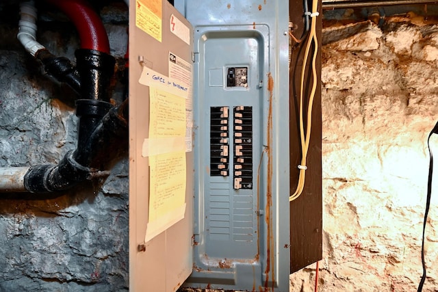 utility room with electric panel
