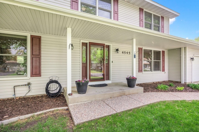 4545 Terraceview Ln N, Plymouth, MN 55446 - doorway to property with covered porch