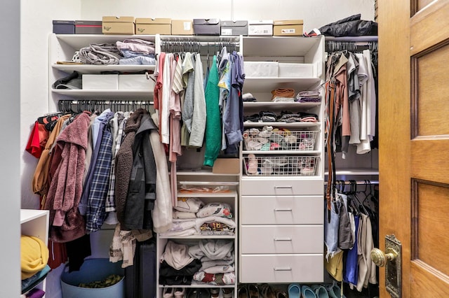 view of closet