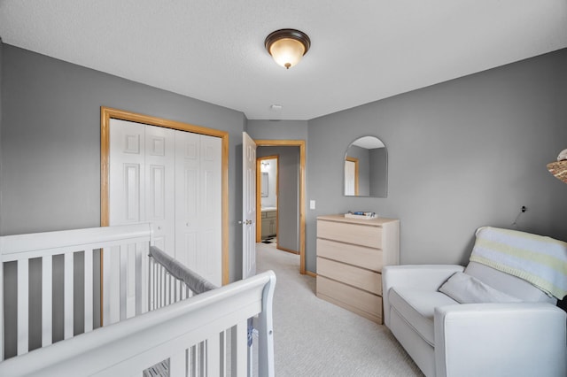 4032 Hollyhock Cir N, Brooklyn Park, MN 55443 - bedroom with light carpet and a closet