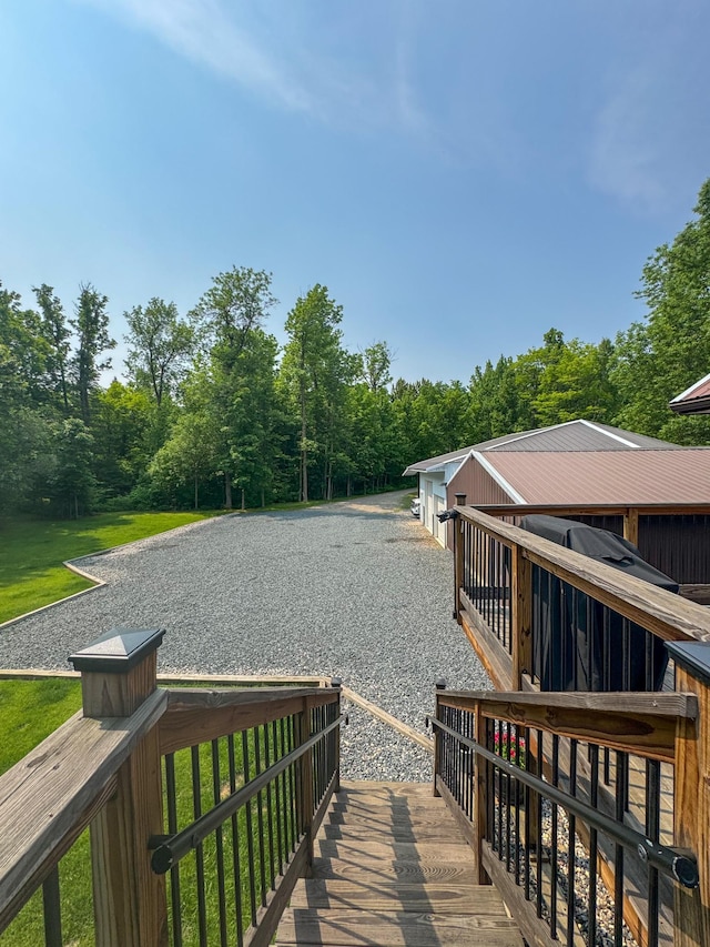 17783 Lookout Tower Rd NE, Hines, MN 56647 - wooden deck featuring a yard