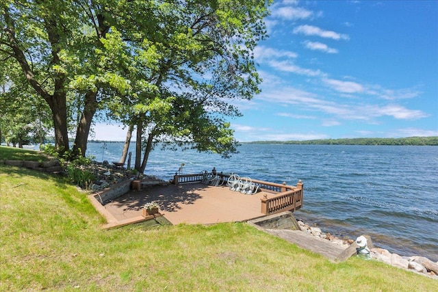 1122 Andrew Dr NE, Lake Andrew Twp, MN 56273 - dock area with a water view