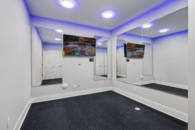 interior space with baseboards