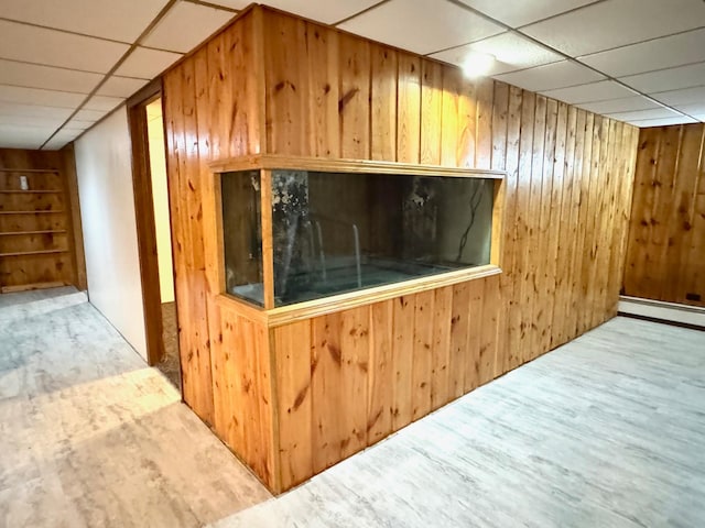 view of horse barn featuring baseboard heating