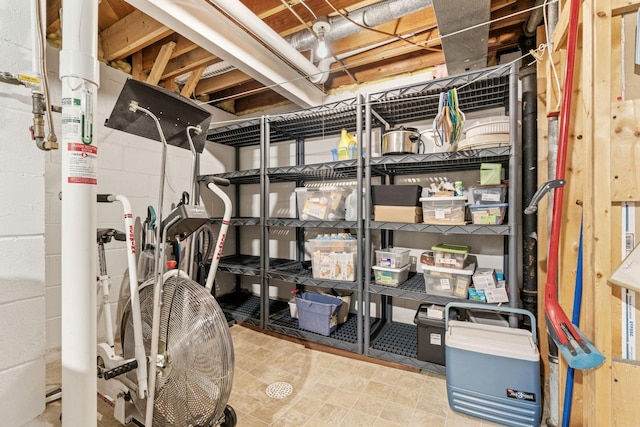 view of storage room