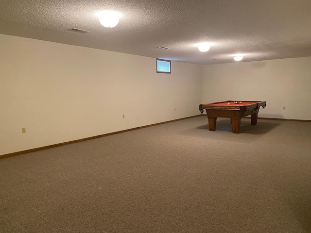 2509 6th St SW, Willmar, MN 56201 - playroom with baseboards, billiards, and a textured ceiling