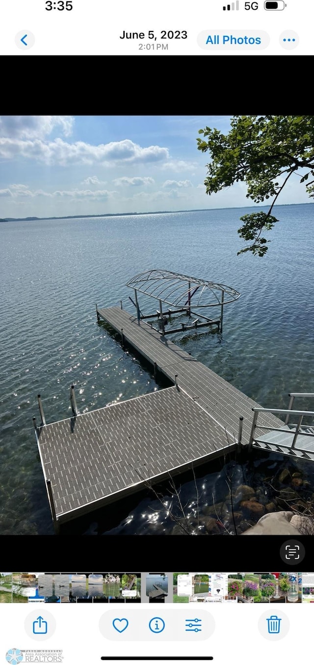 42871 Lida View Ln, Lida Twp, MN 56587 - dock area featuring a water view