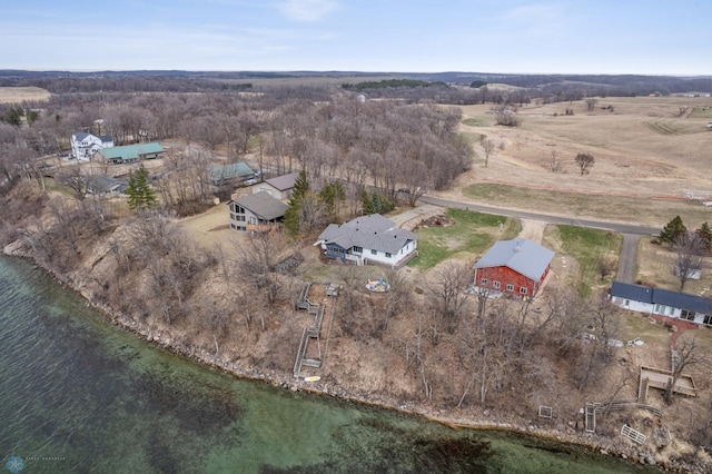 42871 Lida View Ln, Lida Twp, MN 56587 - aerial view of property's location featuring a large body of water and rural landscape