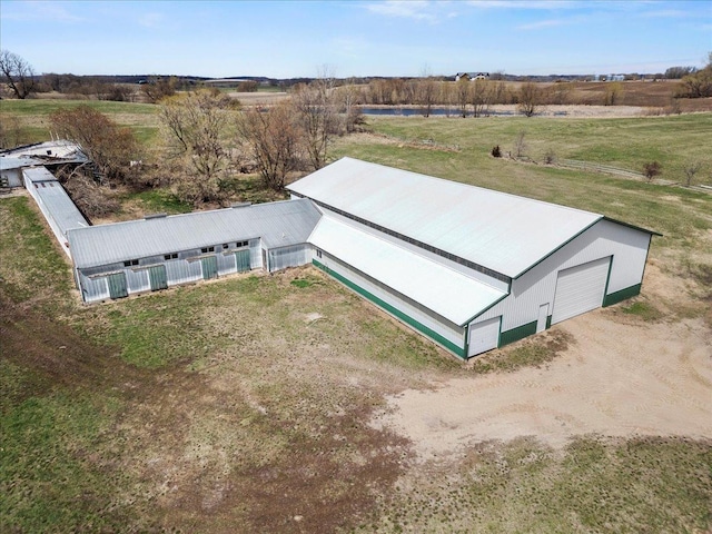 drone / aerial view featuring a rural view
