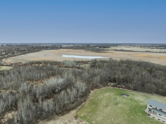 bird's eye view featuring a rural view