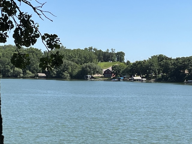 310 Highcroft Dr, Windom, MN 56101 - water view with a heavily wooded area