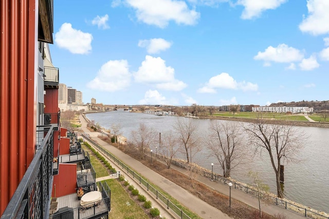 240 Spring St Unit 413, Saint Paul, MN 55102 - water view featuring a notable bridge and fence