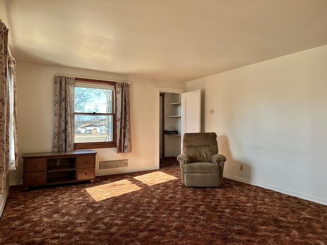 unfurnished room with carpet floors