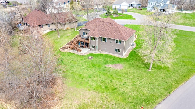 aerial perspective of suburban area