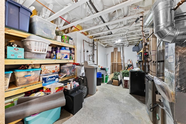 view of storage room