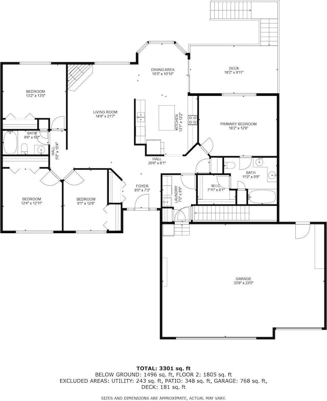 19390 Queen Cir NW, Elk River, MN 55330 - home floor plan