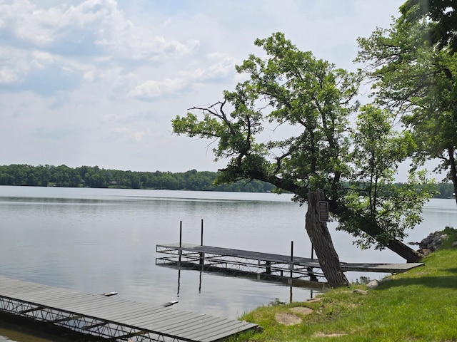 50967 Wymer Lake Trl, Hobart Twp, MN 56544 - dock area featuring a water view