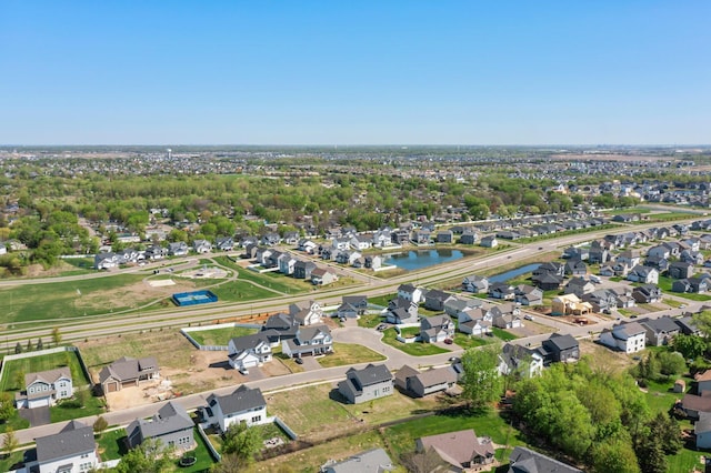 5928 Th St W, Lakeville, MN 55044 - aerial view of property and surrounding area featuring nearby suburban area and a large body of water