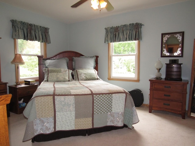 218 Lake Ave E, Fulda, MN 56131 - bedroom with light colored carpet and ceiling fan