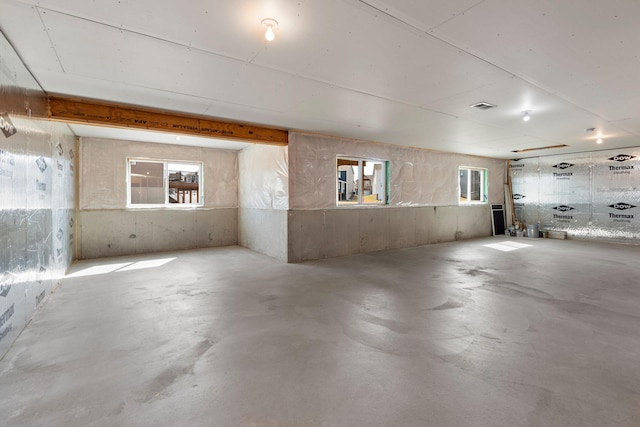 garage with visible vents