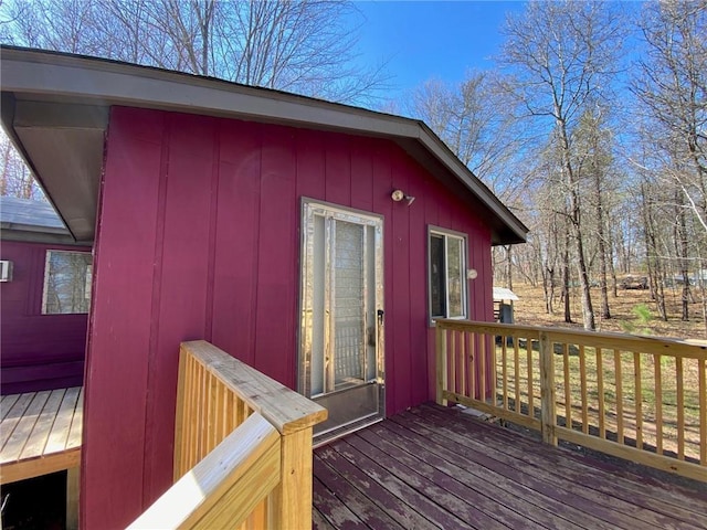 W8108 Vernon Ave, Chicog Twp, WI 54888 - view of wooden terrace
