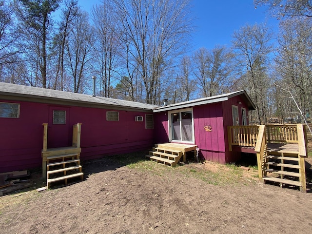 W8108 Vernon Ave, Chicog Twp, WI 54888 - back of house with a deck