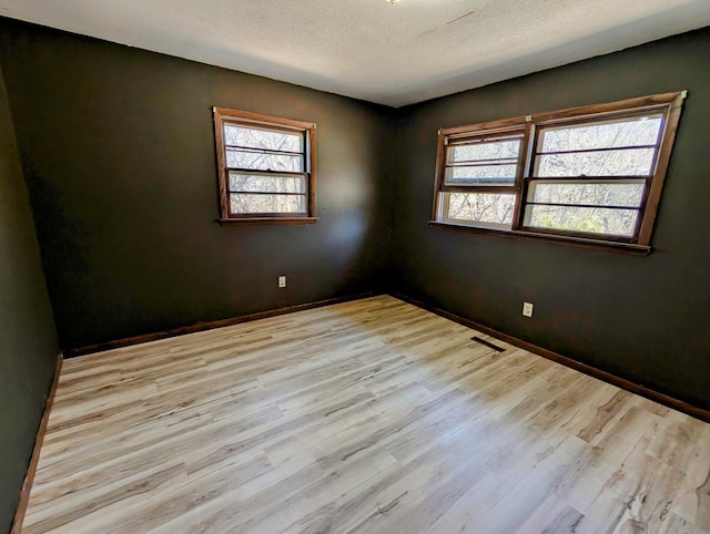 1433 Ridgeview Dr, Montevideo, MN 56265 - spare room featuring light wood-type flooring, healthy amount of natural light, a textured ceiling, and baseboards