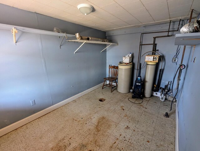 1433 Ridgeview Dr, Montevideo, MN 56265 - basement featuring tile patterned floors and baseboards