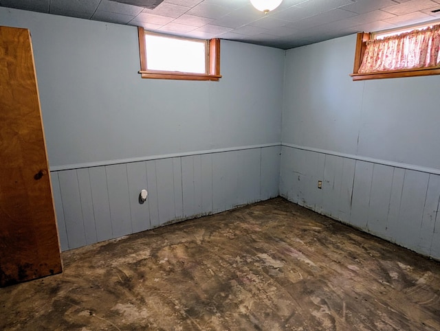 1433 Ridgeview Dr, Montevideo, MN 56265 - below grade area with a wainscoted wall and wooden walls
