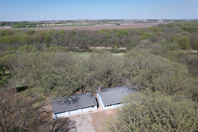 1433 Ridgeview Dr, Montevideo, MN 56265 - aerial view of property and surrounding area with a heavily wooded area