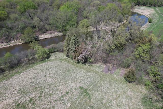 1433 Ridgeview Dr, Montevideo, MN 56265 - aerial view of property and surrounding area with a nearby body of water and a heavily wooded area