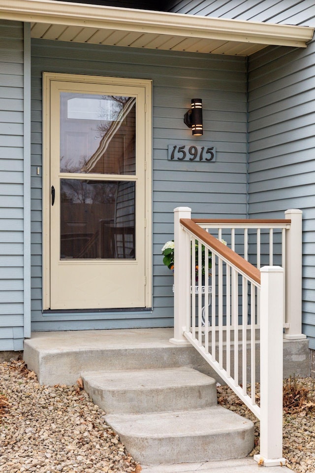 view of exterior entry