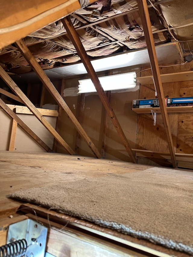 view of attic