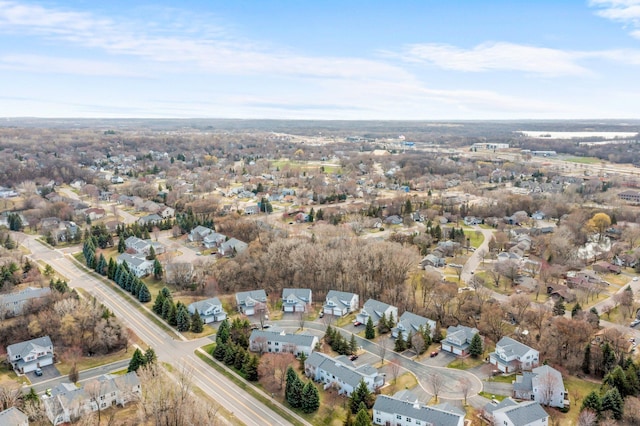 drone / aerial view featuring a residential view