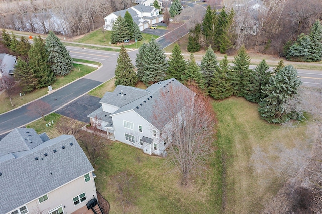 drone / aerial view featuring a residential view
