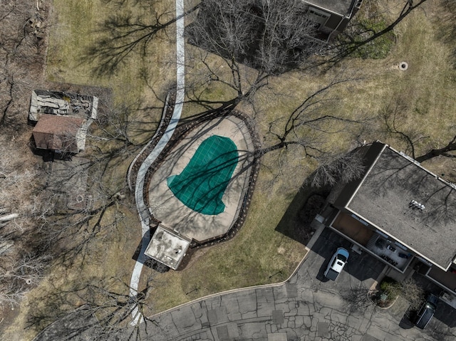 birds eye view of property