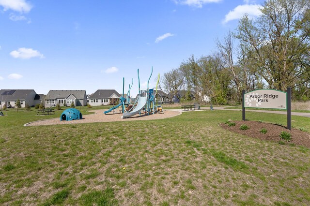 4429 Arbor Dr, Woodbury, MN 55129 - community playground featuring a yard and a residential view