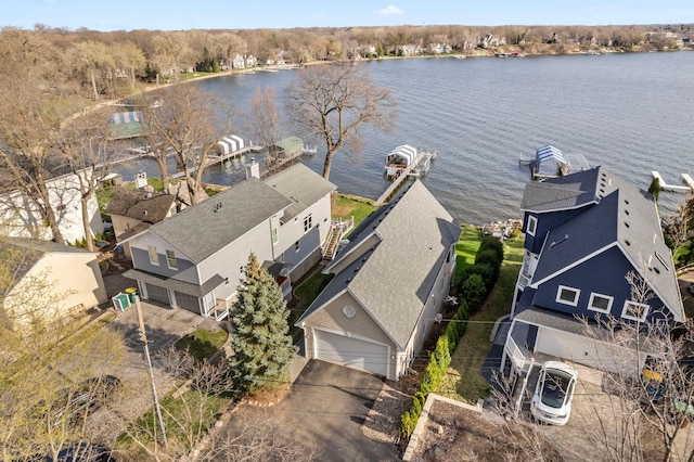 4101 Highwood Rd, Orono, MN 55364 - bird's eye view with a water view and a residential view