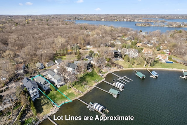 4101 Highwood Rd, Orono, MN 55364 - bird's eye view featuring a water view