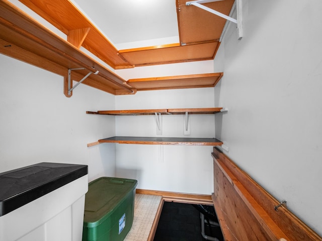 view of storage area