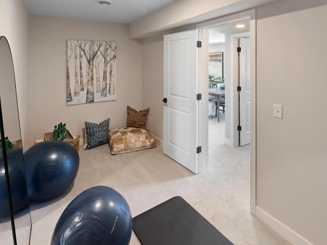 7881 Austin Way, Inver Grove Heights, MN 55077 - workout area featuring carpet flooring and baseboards