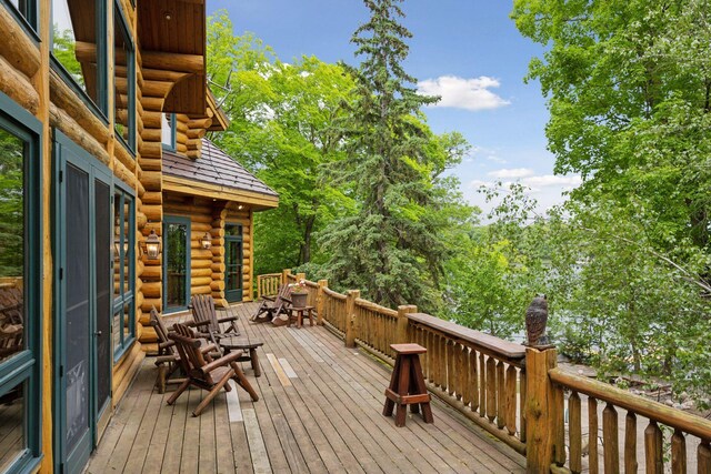 6070 Pilger Ave NW, Annandale, MN 55302 - view of wooden terrace