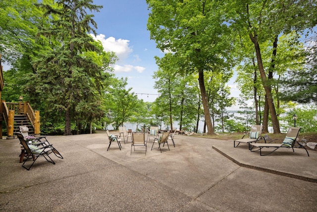 6070 Pilger Ave NW, Annandale, MN 55302 - view of patio / terrace with stairway