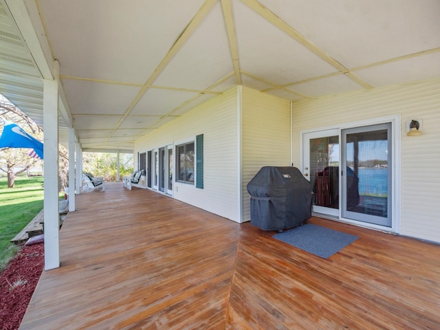 1007 Van Dyke Rd NW, Alexandria, MN 56308 - wooden deck featuring a grill