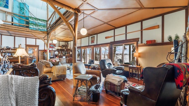 1007 Van Dyke Rd NW, Alexandria, MN 56308 - living room with hardwood / wood-style floors